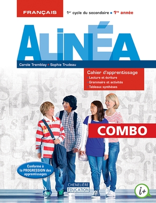 Alinéa (1er secondaire) Combo Cahier d'apprentissage, versions imprimée et numérique +Activités interactives, Accès Web 1 an