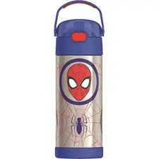 Thermos FUNtainer® Water Bottle With Straw, 410 ml, Spider man 