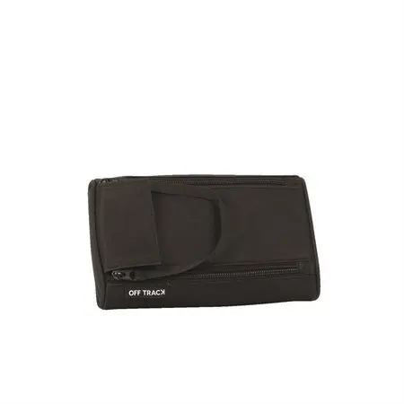 Étui à crayons 2 zippers Off track, Noir