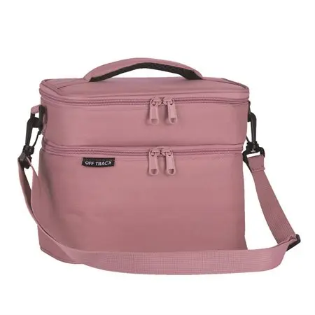 [836517] Off track 2-Compartment Lunch Box, Pink