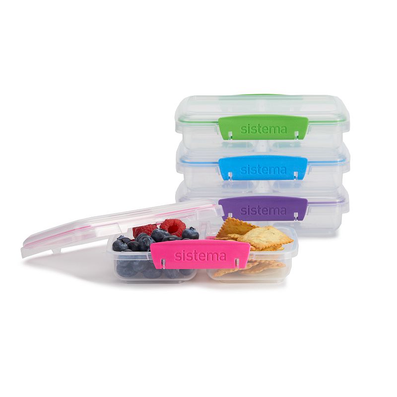 Sistema® Small Split To Go™ Food Container, Ass. coul.