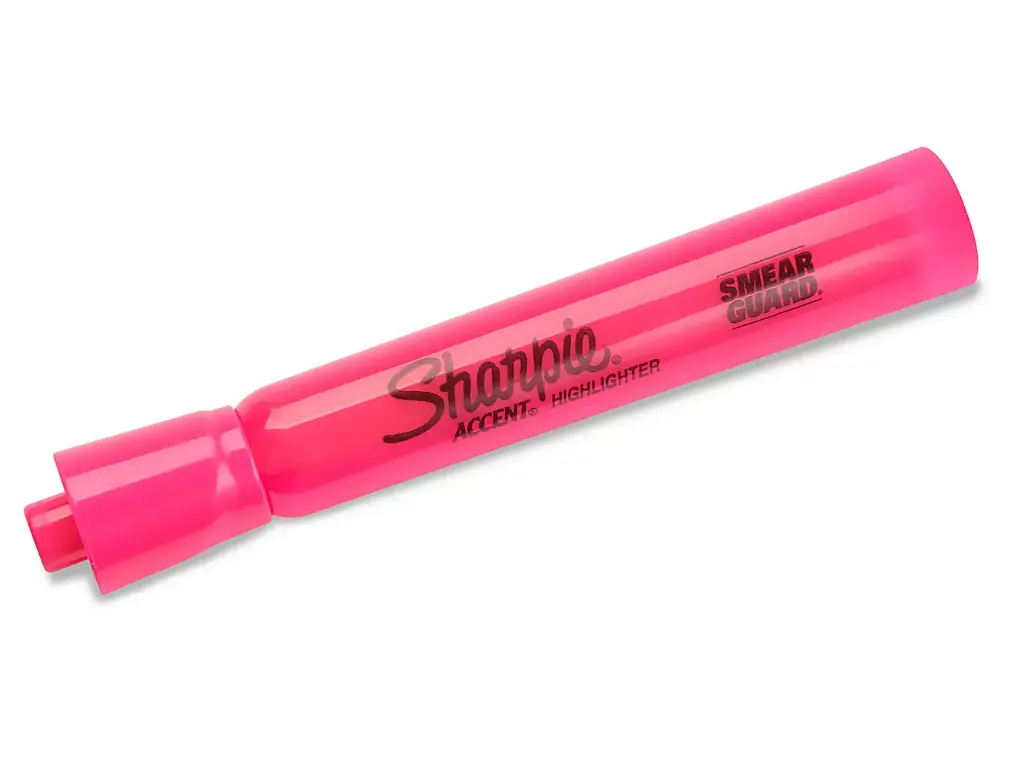 Sharpie Highlighter, Chisel, Pink