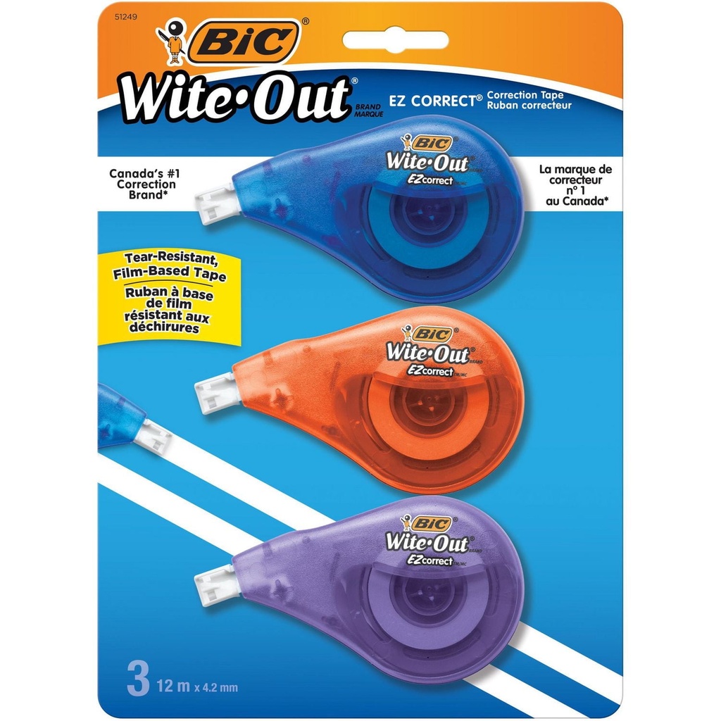 [538686] Ruban correcteur Wite-Out® EZcorrect® (paquet de 3)