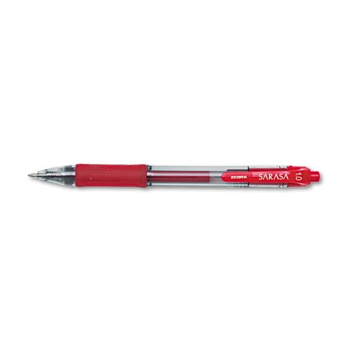 Zebra SARASA dry X20 Retractable Gel Pen, Red