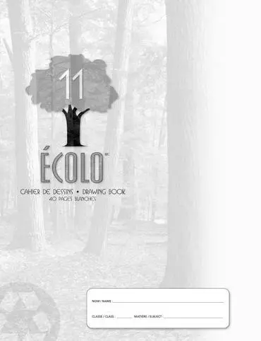 Large Ecolo drawing book #11, perforated, 40 pages