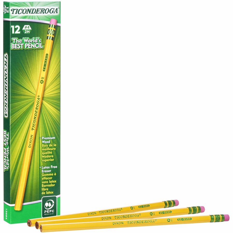 [310839] Ticonderoga Premium Pencils 2H (Pkg 12)