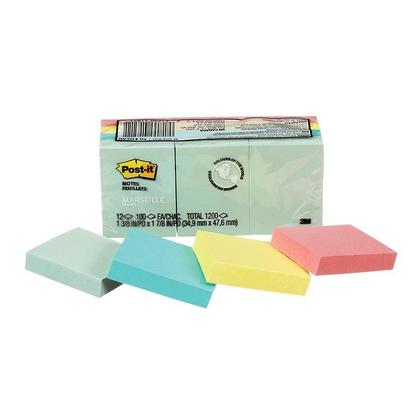 Bloc de Post-It, 34.9 mm x 47.6 mm, 12 blocs de 100 feuilles