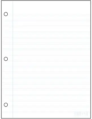 Ecolo T4B Large interlined writing tablet - 3 mm, small dotted, perforated (21.5 cm x 27.9 cm)
