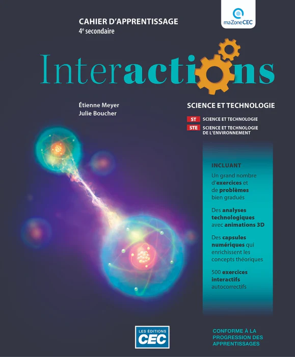 [9782766211951] Interactions 4 ST-STE, Sciences - 4e secondaire (9782766211951)