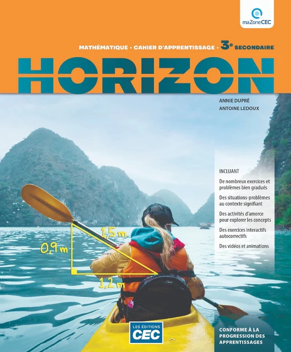 Horizon 3e sec., Cahier d'apprentissage + exercices interactifs + Web 1 an (9782766206360)
