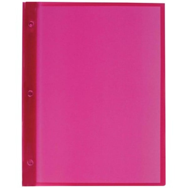 [A245-RD] Soft Plastic Duo-tang with Fasteners (Red)