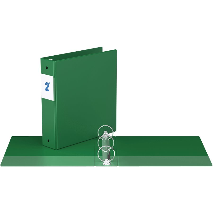 [534693] Binder with pockets, 2 inches (Green)