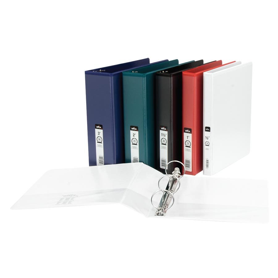 [346064] Binder with inside and outside sleeves, 5 cm (2") (Blue)