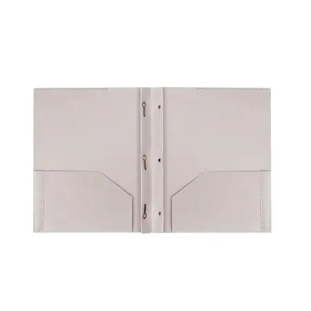 [833541] Execo Duo-tang in biodegradable plastic, with ties and pockets (Grey)