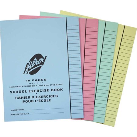 [225532B] Cahier d'exercices Hilroy (Petit), 40 pages, Ligné 8 mm (11-975) (Bleu)