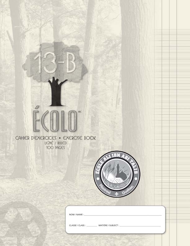 [13B-100I] Écolo Séyes Book C13B, 100 pages (Ivory)