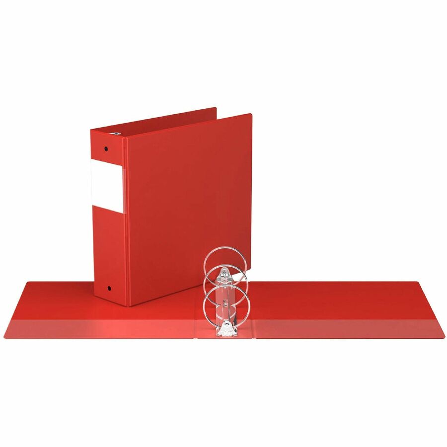 [534727] Cartable avec pochettes, 7.62 cm (3") (Rouge)
