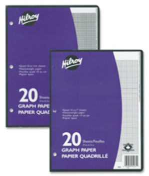 Quad Ruled, Metric Quad, 10 squares per cm (Pkg 20)