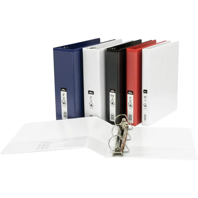 [346296] Binder with inside and outside sleeves, 7.62 cm (3"),  Blue