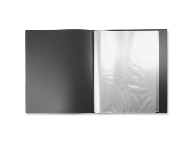 Presentation folder Multi-pocket - 40 plastic pockets & clear plastic front cover