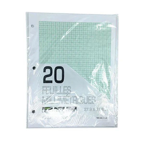 [ALIX1]  Millimeter paper (pack of 20 sheets)