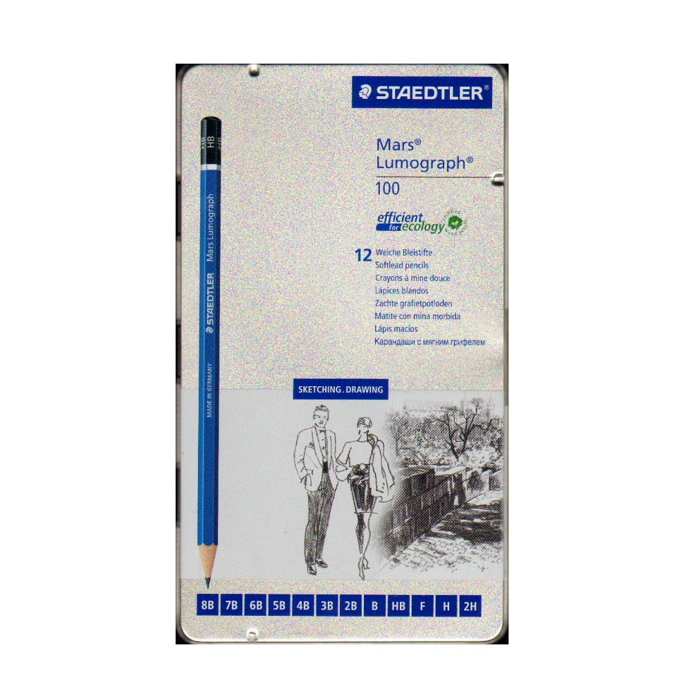 [843442] Staedtler - Crayons à dessin Lumograph® de qualité professionnelle (pqt de 12)
